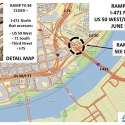 Downtown Ramp Closure to Impact Travel From Anderson Township in June